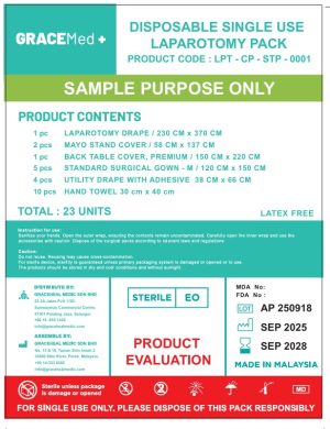 Disposable Single Use Laparotomy Pack